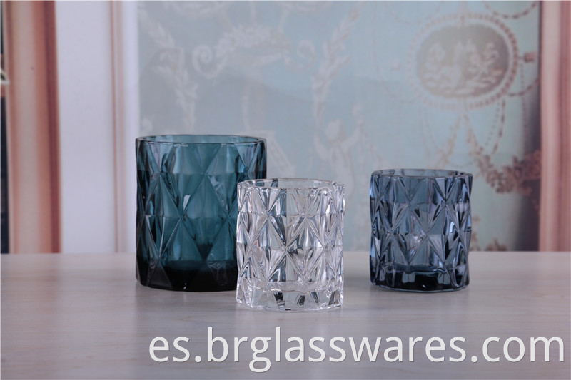 Diamond Candle Glass Jar for Candle Making